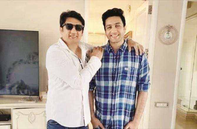 Shekhar Suman with his son Adhyayan